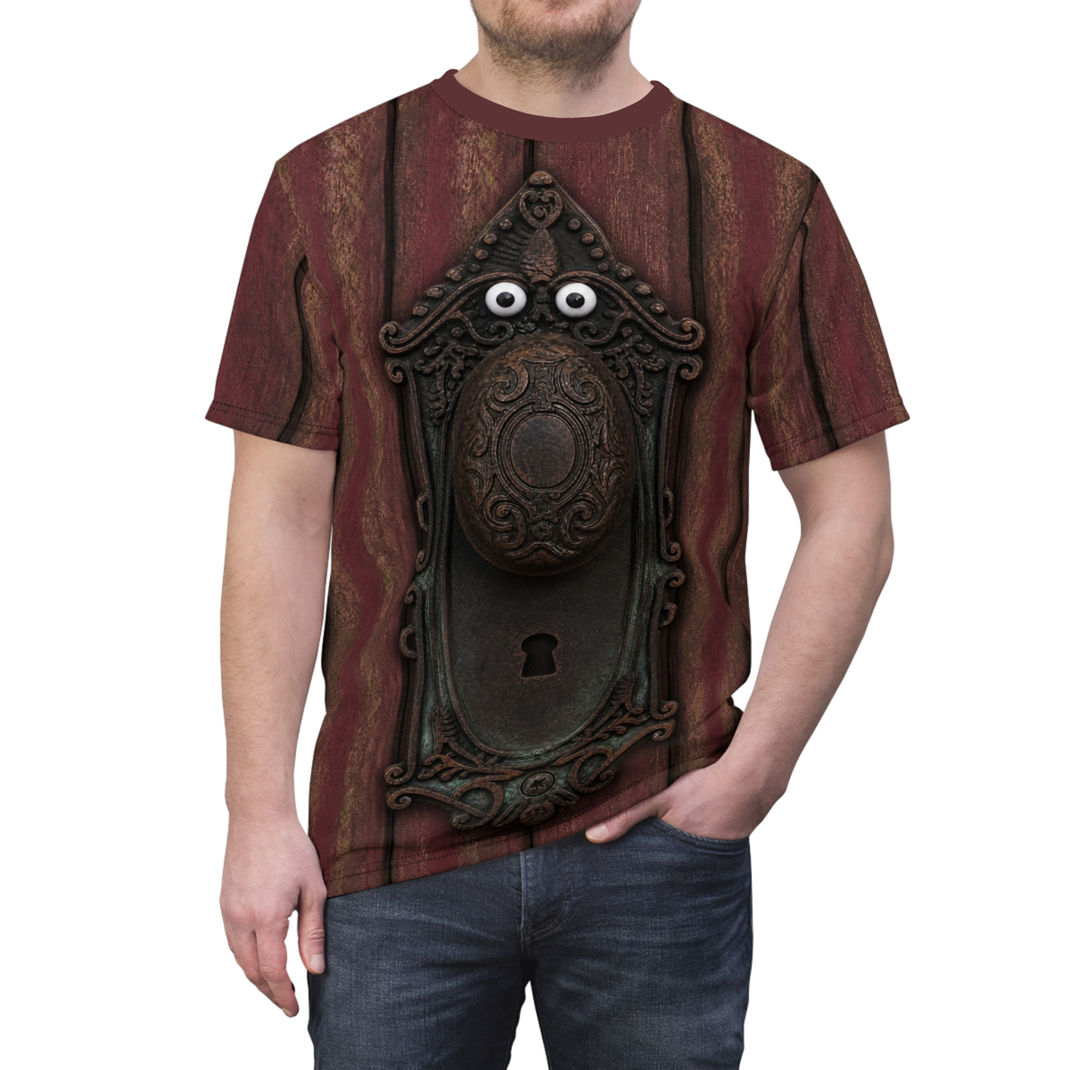 Doorknob Shirt, Descendants 5 Cosplay, Wicked Wonderland Costume, Disney Musical Fantasy Character Apparel, Entrance to Wonderland Outfit