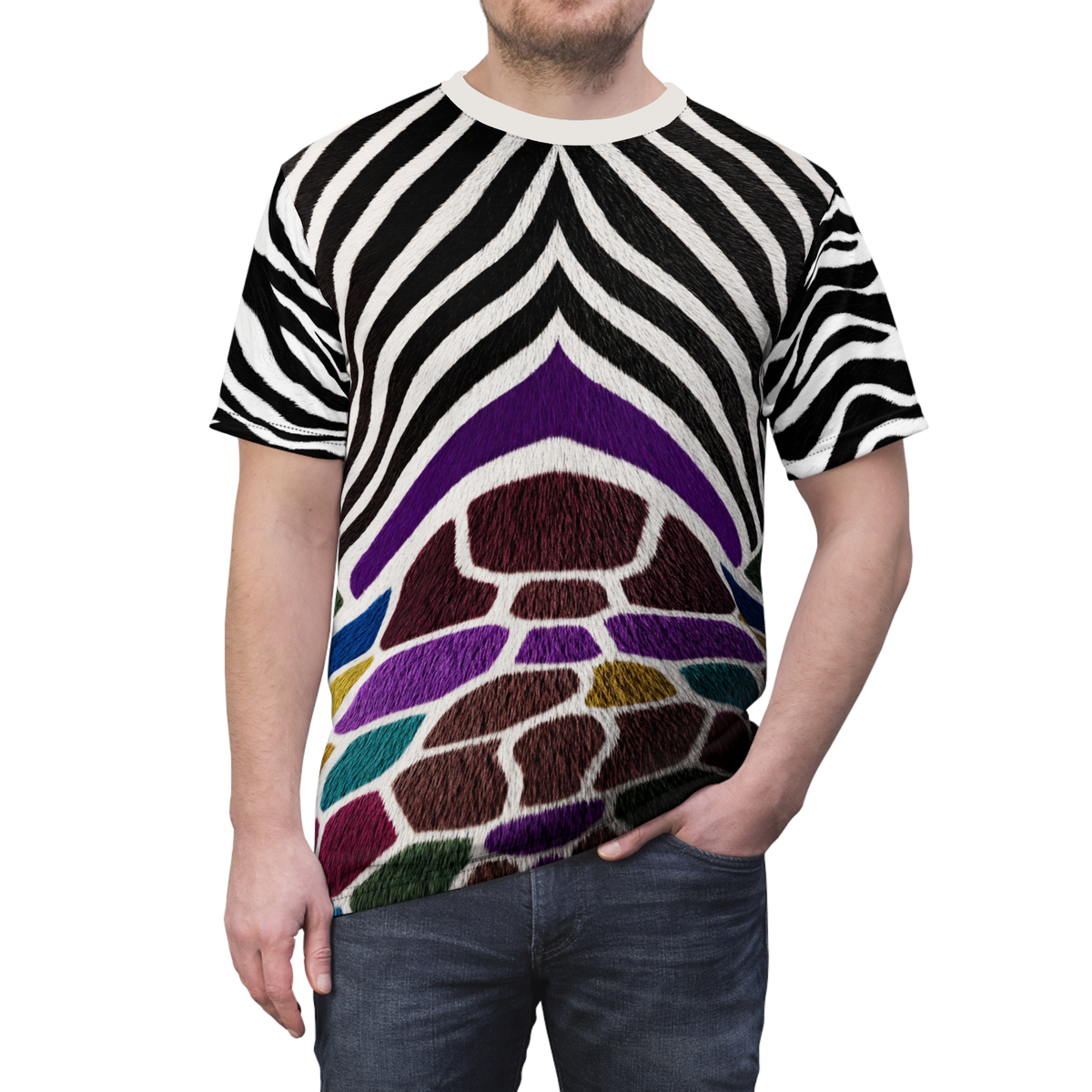 Zebra Giraffe Unisex Shirt, Wicked Wonderland Costume, Descendants 5 Cosplay, Musical Fantasy Character Apparel, Disney Halloween Outfit