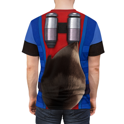 Rocket Raccoon Shirt, Spidey and His Amazing Friends Costume, Animated Series Outfits, Superhero Cosplay, Marvel Cartoons Character Apparel