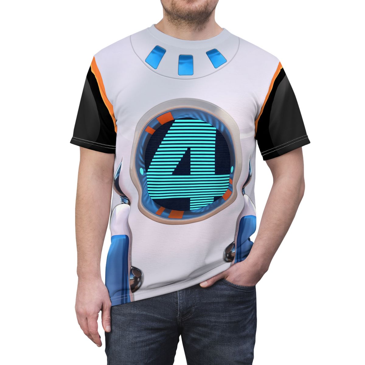 Herbie Robot Shirt, Spidey and His Amazing Friends Costume, Animated Series Outfit, H.E.R.B.I.E. Cosplay, Marvel Cartoons, Halloween Apparel
