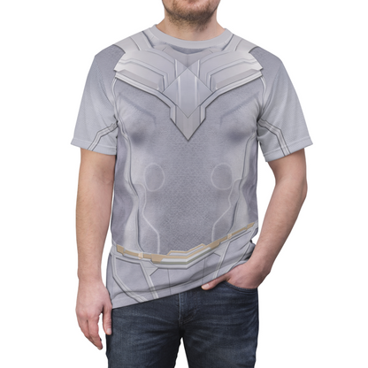 White Vision Unisex Shirt, VisionQuest TV Series Costume, MCU Fans Outfit, Comic-Con Event Apparel, Halloween Cosplay, Marvel Superhero