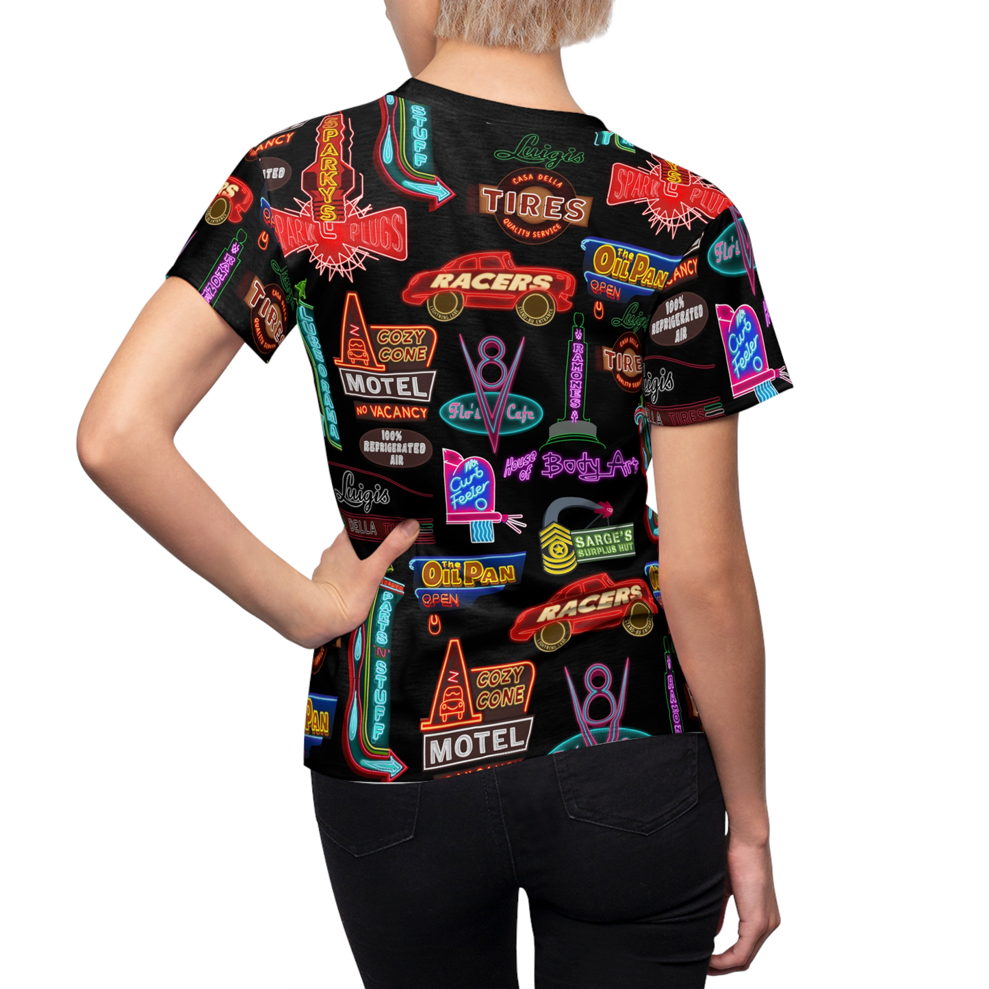 Cars Land Neon Women's Shirt, Pixar Cars Costume