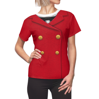 Captain Minnie Women's Shirt, Captain Cruise Line Costume