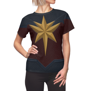 Captain Marvel Women's Shirt, The Marvels 2023 Costume