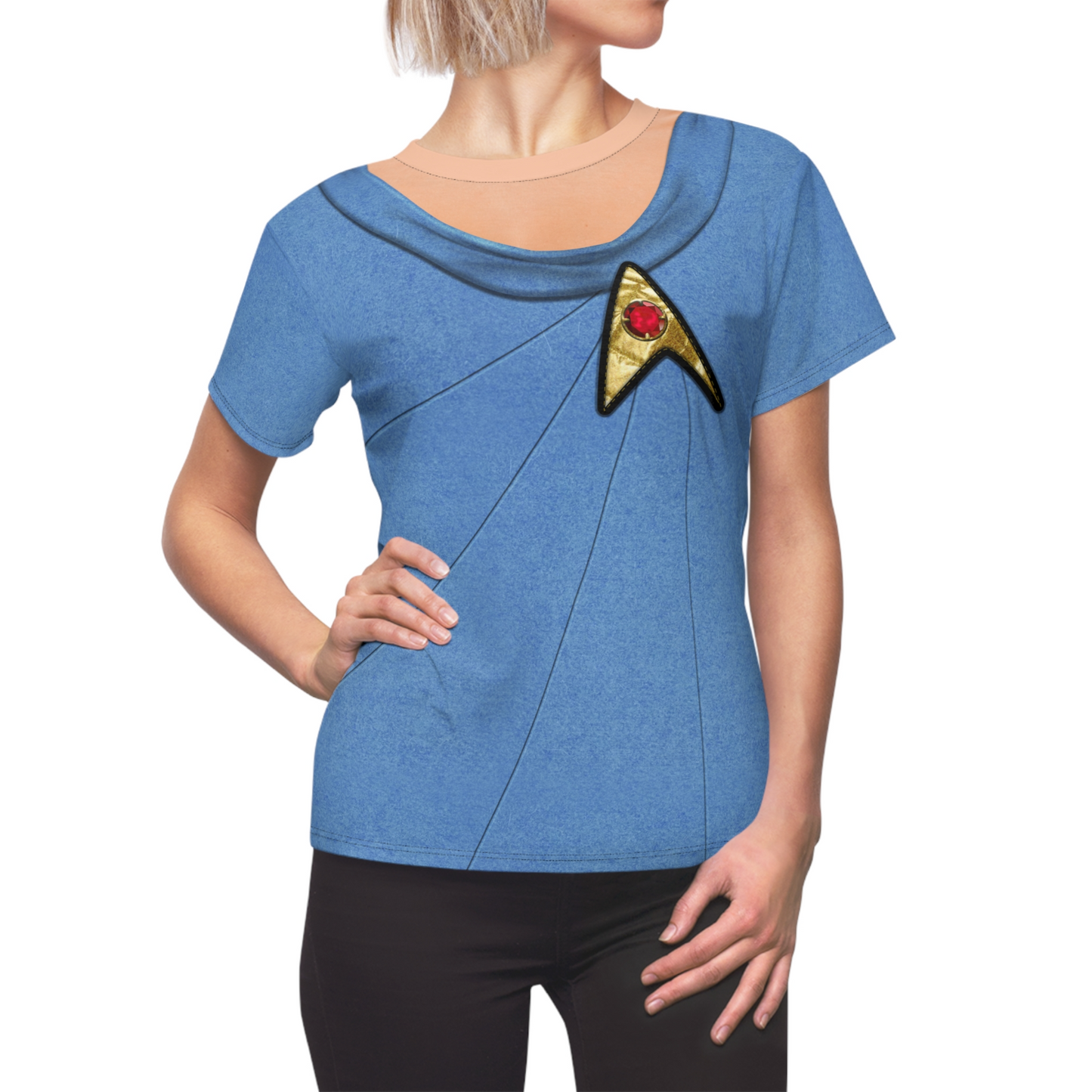 Starfleet Officer Blue Women's Shirt, Starships Costume