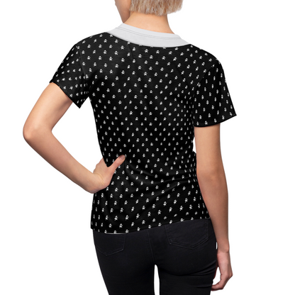 Addams Daughter Polka Dot Women's Shirt, Halloween Comedy Movies Costume