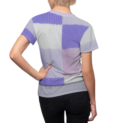 Winter Purple Pastel Color Block Women's Shirt, Wizards Beyond Waverly Place Costume