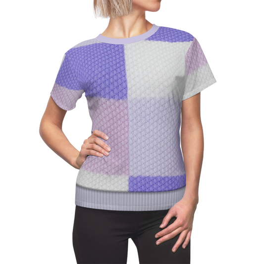 Winter Purple Pastel Color Block Women's Shirt, Wizards Beyond Waverly Place Costume