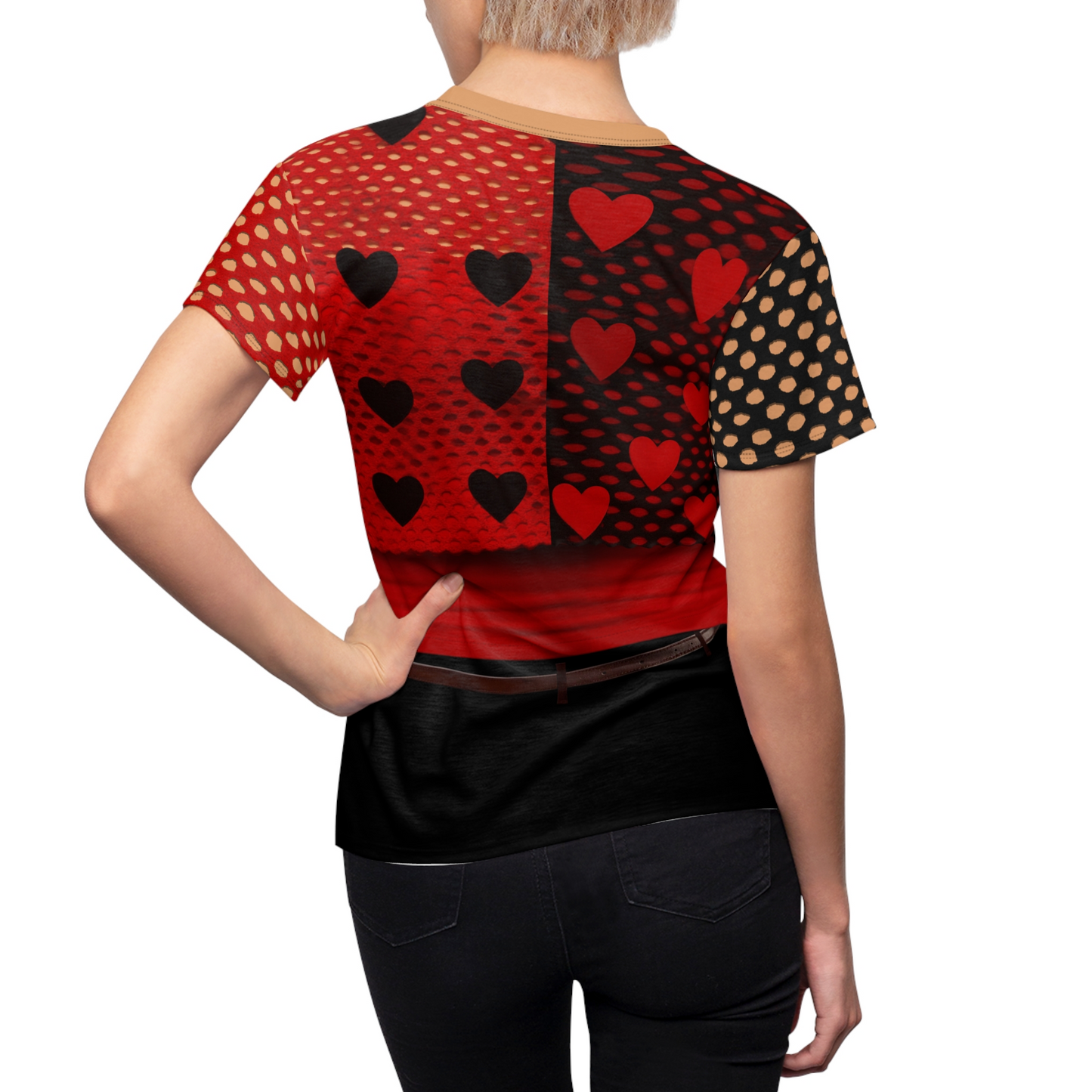 Red Dance Practice Women's Shirt, Descendants Shuffle of Love Costume