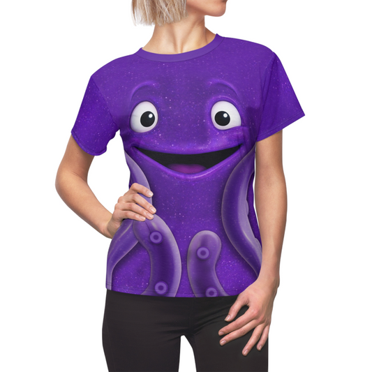 Stretch Purple Octopus Women Shirt, Toy Story Costume