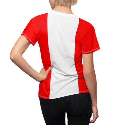 Canada Soccer 2026 Fan Women's Shirt, Retro Canada Flag Costume
