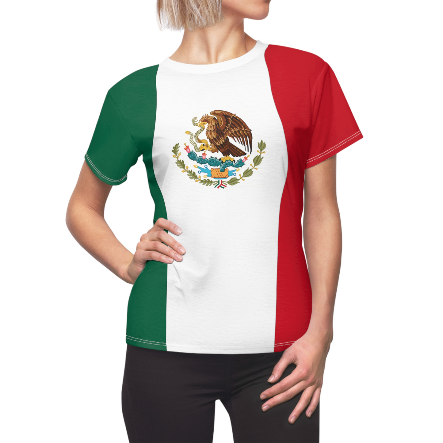Mexico Soccer 2026 Fan Women's Shirt, Retro Mexico Flag Costume