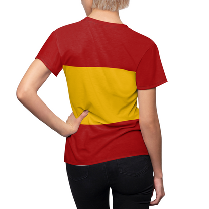 Spain Soccer 2026 Fan Women's Shirt, Retro Spain Flag Costume