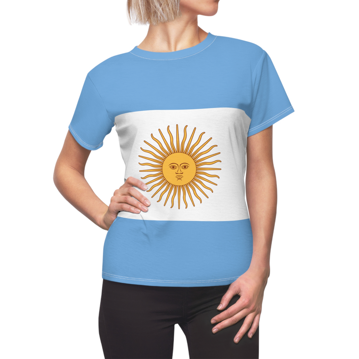 Argentina Soccer 2026 Fan Women's Shirt, Retro Argentina Flag Costume