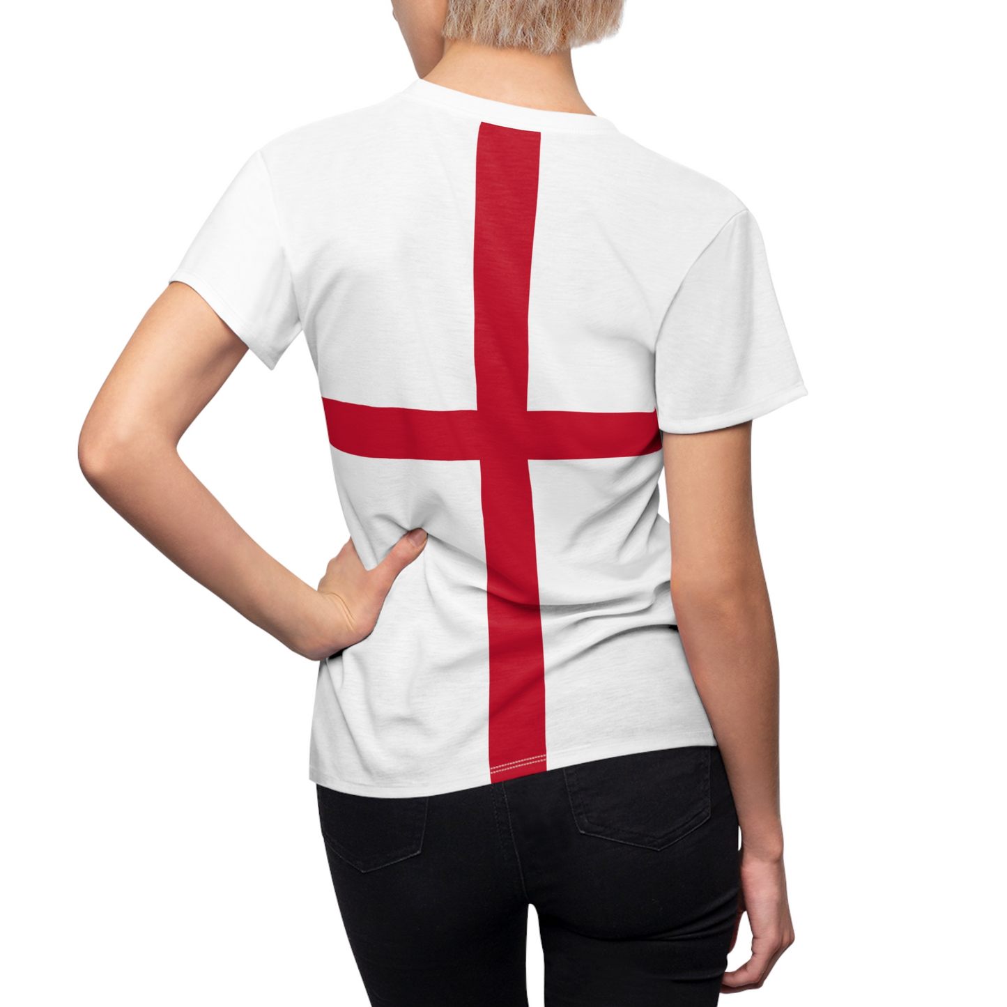 England Soccer 2026 Fan Women's Shirt, Retro England Flag Costume