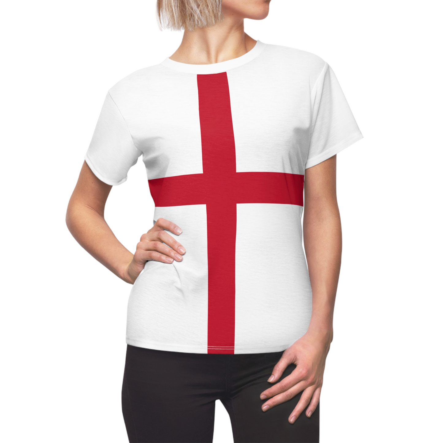 England Soccer 2026 Fan Women's Shirt, Retro England Flag Costume