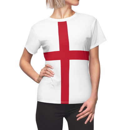 England Soccer 2026 Fan Women's Shirt, Retro England Flag Costume