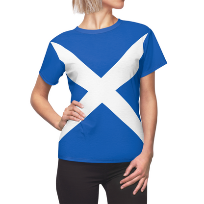 Scotland Soccer 2026 Fan Women's Shirt, Retro Scotland Flag Costume