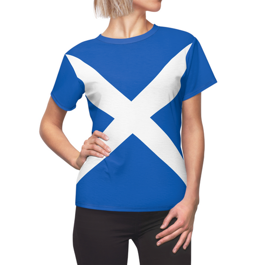 Scotland Soccer 2026 Fan Women's Shirt, Retro Scotland Flag Costume