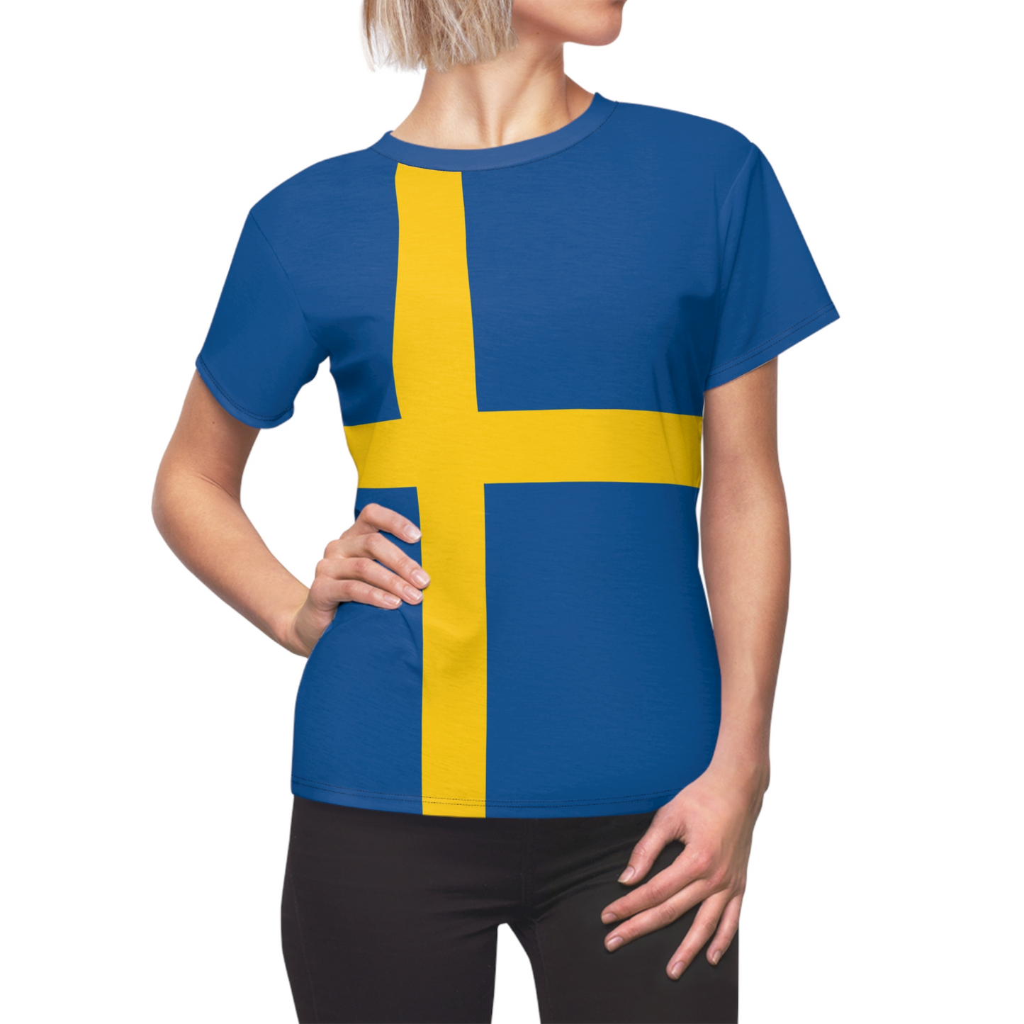 Sweden Soccer 2026 Fan Women's Shirt, Retro Sweden Flag Costume