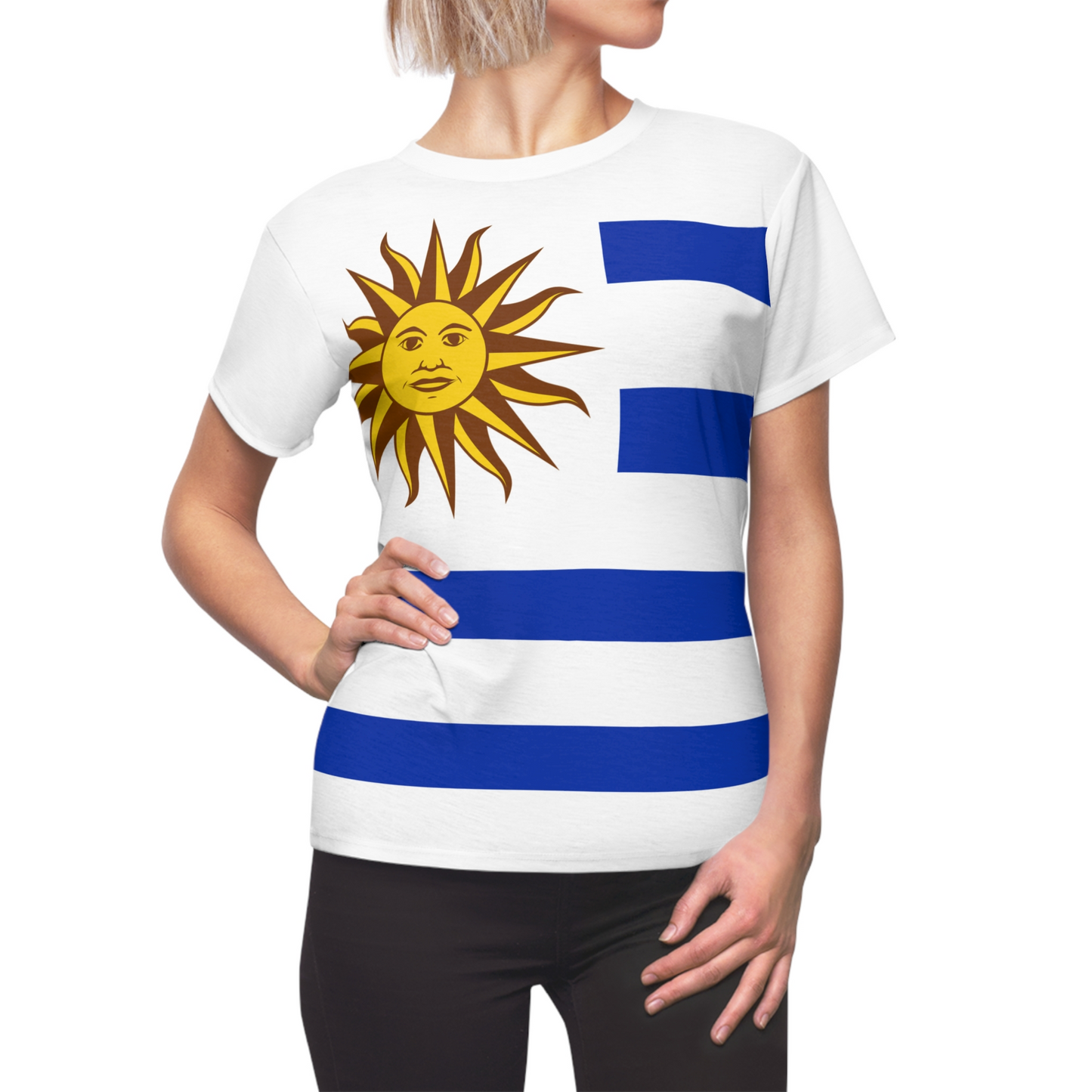 Uruguay Soccer 2026 Fan Women's Shirt, Retro Uruguay Flag Costume