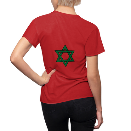 Morocco Soccer 2026 Fan Women's Shirt, Retro Morocco Flag Costume
