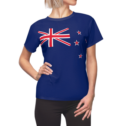 New Zealand Soccer 2026 Fan Women's Shirt, Retro New Zealand Flag Costume