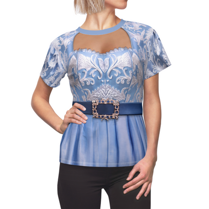Queen Cinderella's Blue Women's Shirt, Descendants 5, Wicked Wonderland Costume, Disney Musical Fantasy, Disney Costume Cosplay