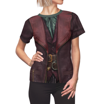 Maddox Hatter Women's Shirt, Descendants 5 Costume, Wicked Wonderland Cosplay, Musical Fantasy Character Outfit, Disney Halloween Apparel