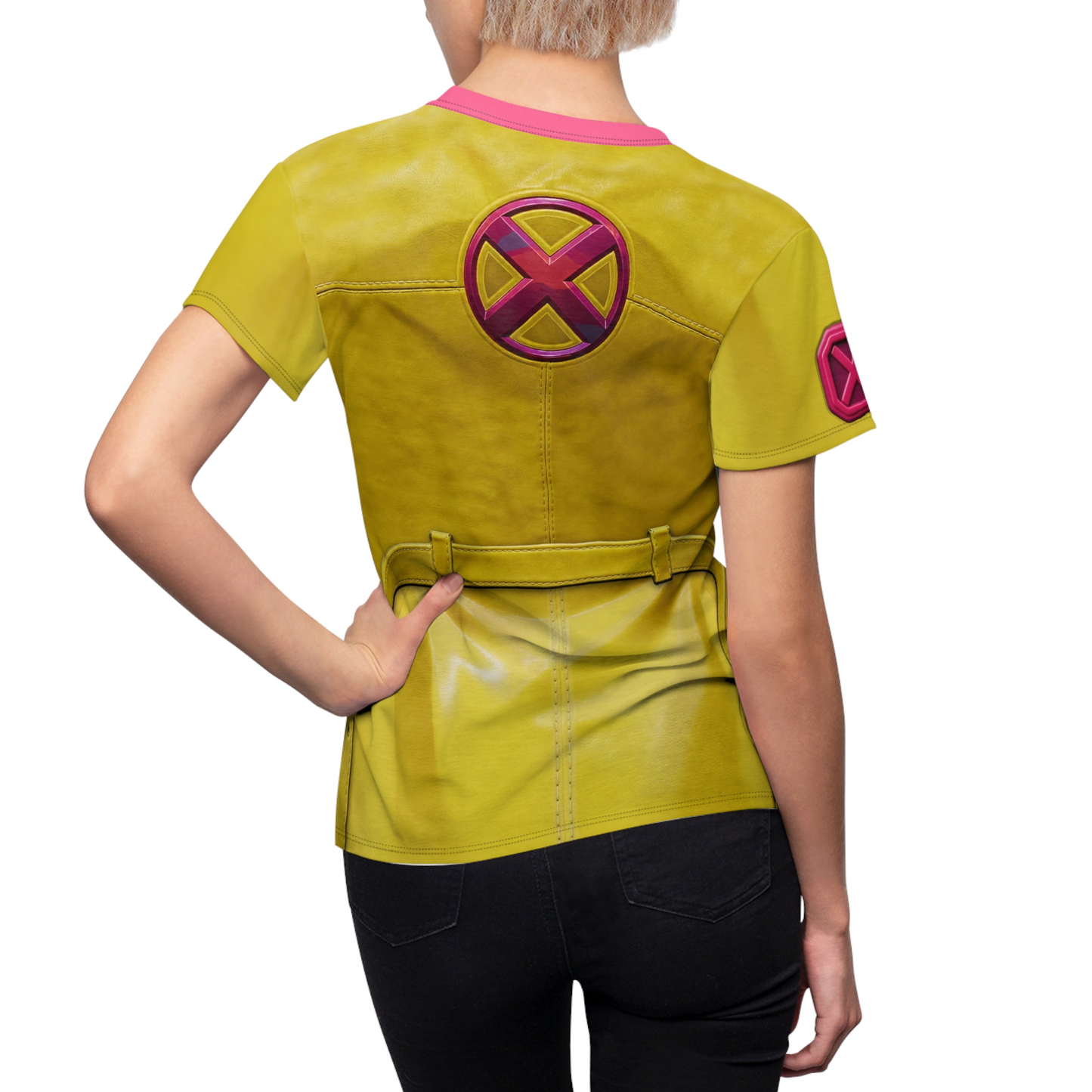 Jubilee Women's Shirt, Marvel Game Character Costume, X-Men Cosplay, Comic-Con Party Outfit, Halloween Apparel, Mutants Human Costume