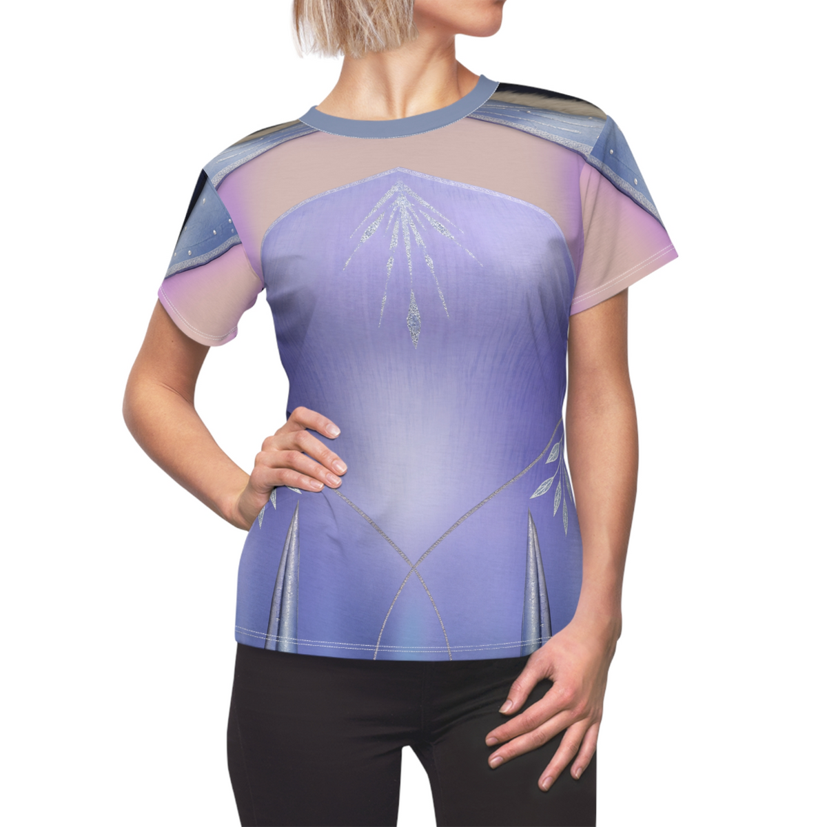 Frozen 3 Costume, Elsa Purple Womens Shirt, Elsa Lavender Hooded Gown, Disney Princess Shirt, Disney Shirts for Women, Disney World Cosplay