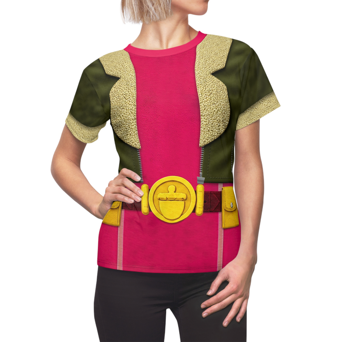 Squirrel Girl Women's Shirt, Spidey and His Amazing Friends Costume, Animated Series Outfits, Superhero Cosplay, Comic-Con Event Costumes