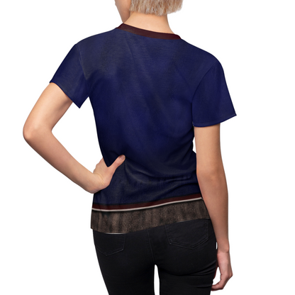 E.D.I.T.H. Navy Blue Jumpsuit Women's Shirt, VisionQuest TV Series Costume, MCU Fans Outfit, Halloween Cosplay, Marvel Character Apparel
