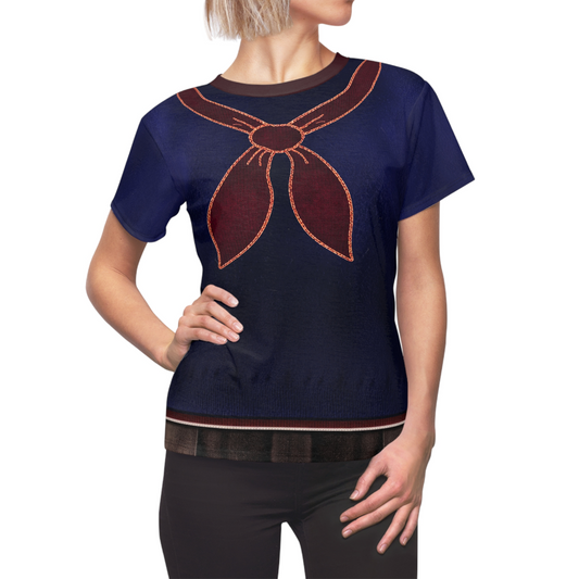 E.D.I.T.H. Navy Blue Jumpsuit Women's Shirt, VisionQuest TV Series Costume, MCU Fans Outfit, Halloween Cosplay, Marvel Character Apparel