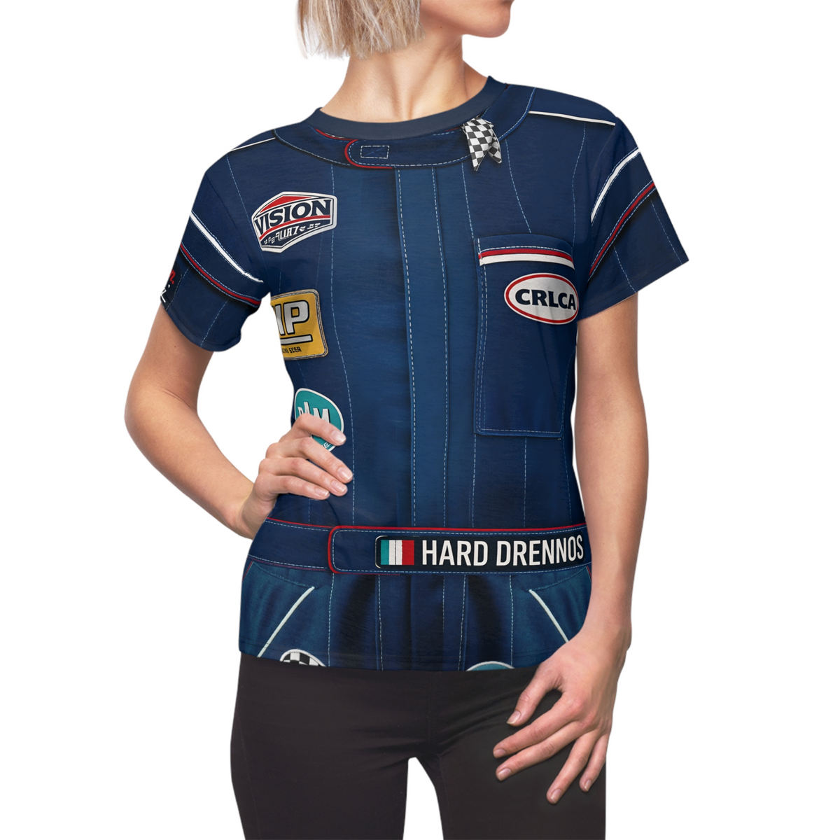E.D.I.T.H. Racing Suit Women's Shirt, VisionQuest TV Series Costume, MCU Fans Outfit, Halloween Cosplay, Marvel Character Apparel, runDisney