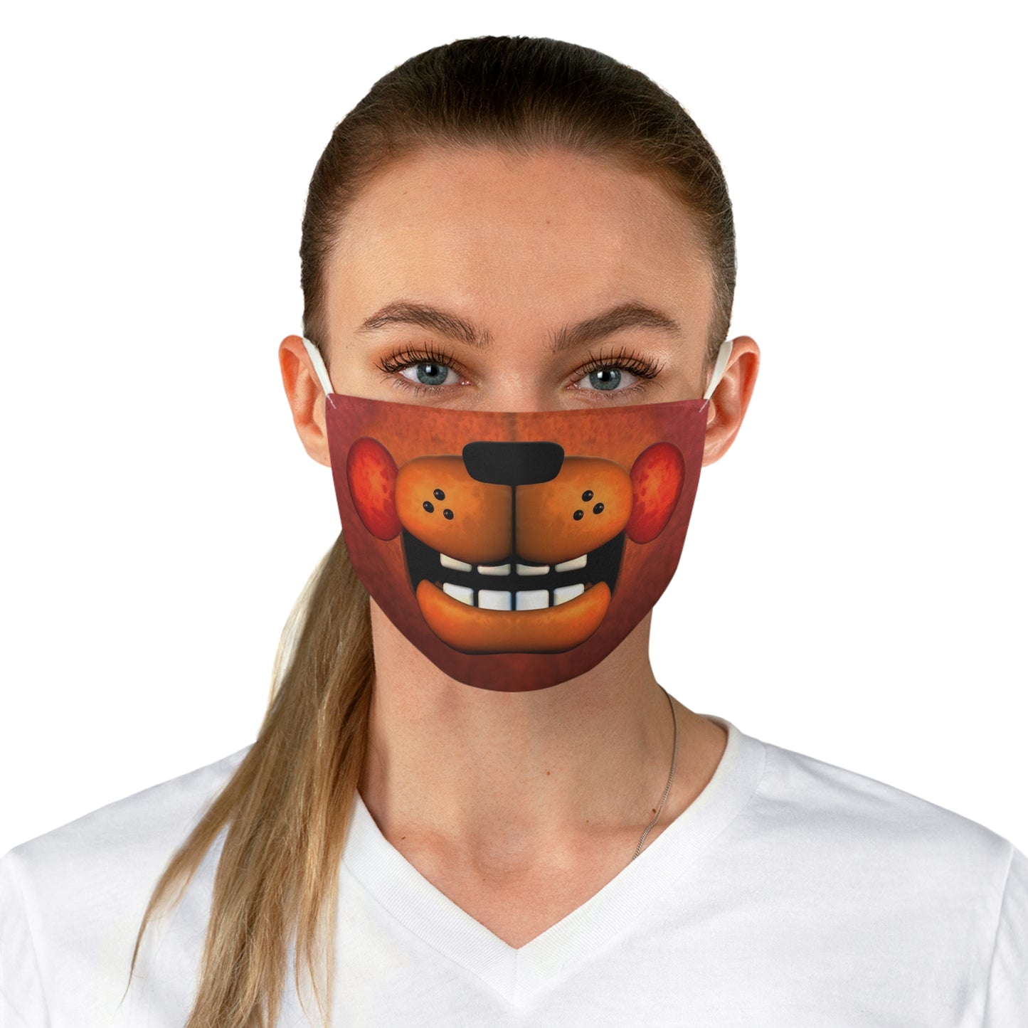Toy Bear Animatronic Brown Face Mask, FNAF Costume
