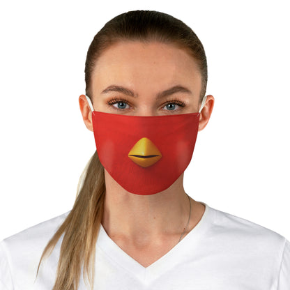 Wingo Red Bird Colth Face Mask, RoboGobo Inspired Costume