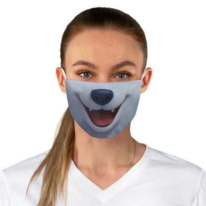 Booster Blue Husky Colth Face Mask, RoboGobo Inspired Costume