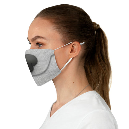 Bolt White German Shepherd Colth Face Mask, Bolt Costume