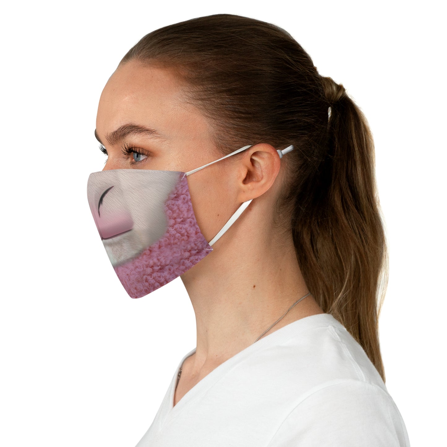 Pink Sheep Colth Face Mask, The Overworld Animal Character Inspired Costume