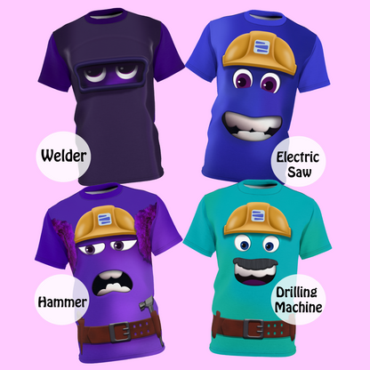 Construction Worker Group Shirt, Inside Out 2 Costume