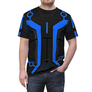 Blue Tron Shirt, Tron Legacy Costume