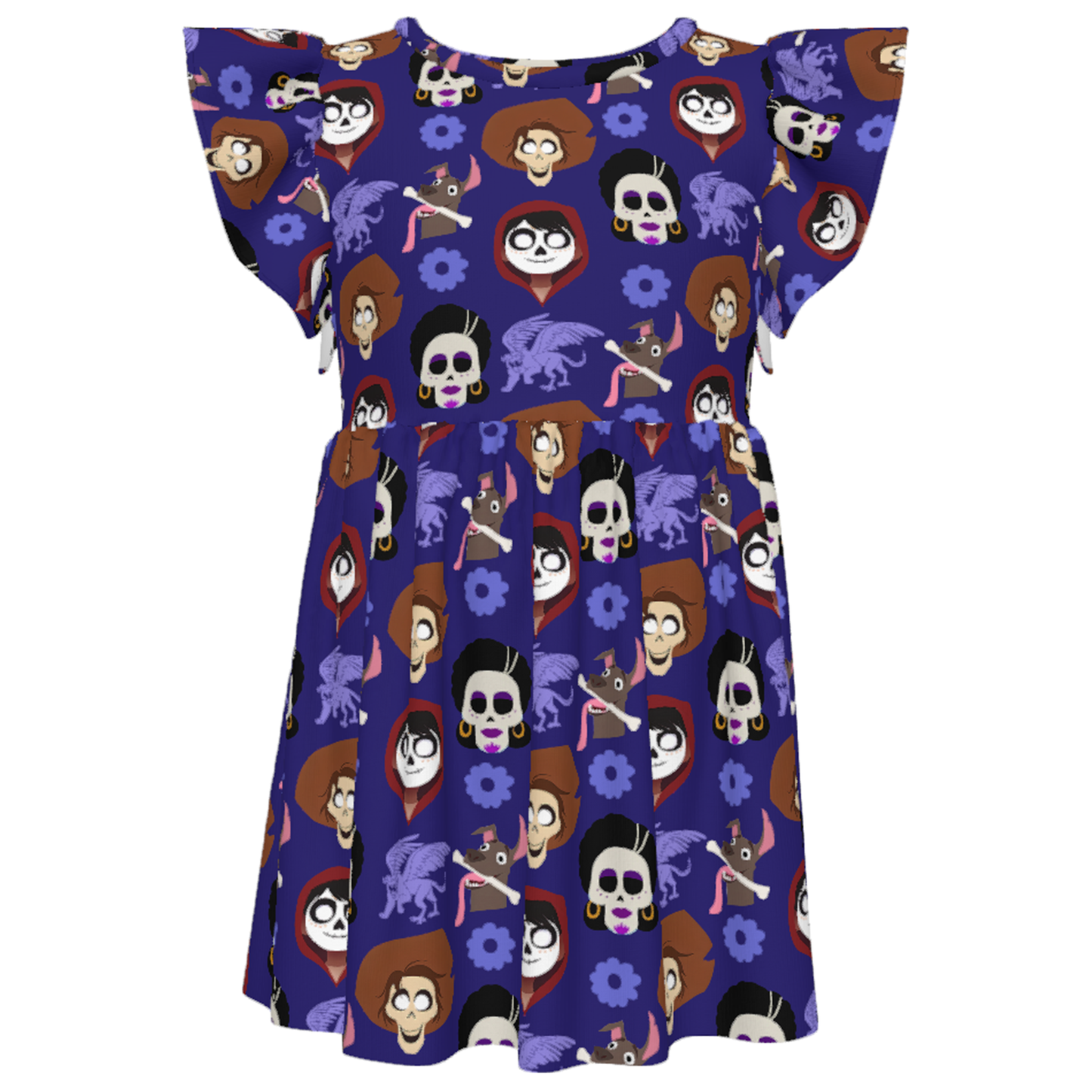 Girl Twirl Dress, Kids Outfit, Toddler Ruffle Dress, Pixar Coco Dress, Miguel Hector Mama Imelda, Disneyland Trip Outfit, Halloween Dress