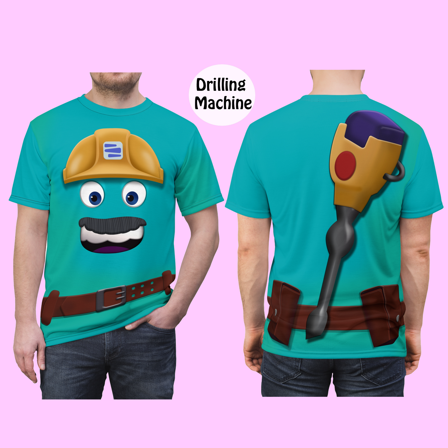 Construction Worker Group Shirt, Inside Out 2 Costume