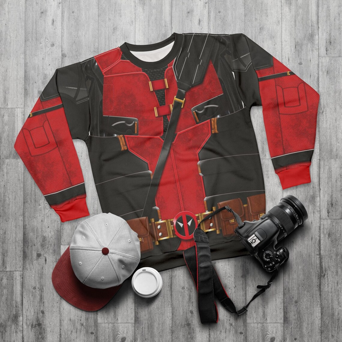 Deadpool Long Sleeve Shirt, Deadpool & Wolverine Costume