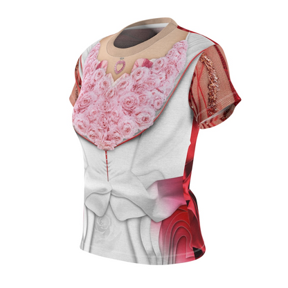 Queen of Hearts Red and White Roses Women's Shirt, Descendants 4 The Rise Of Red Costume