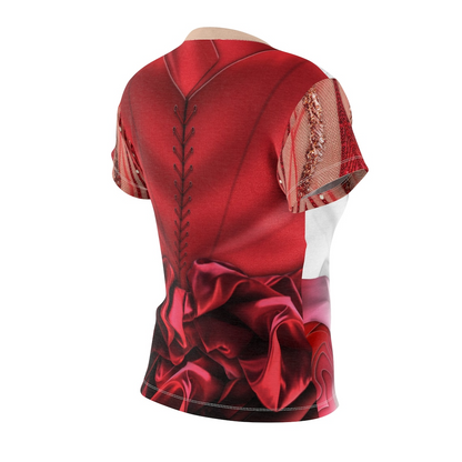 Queen of Hearts Red and White Roses Women's Shirt, Descendants 4 The Rise Of Red Costume