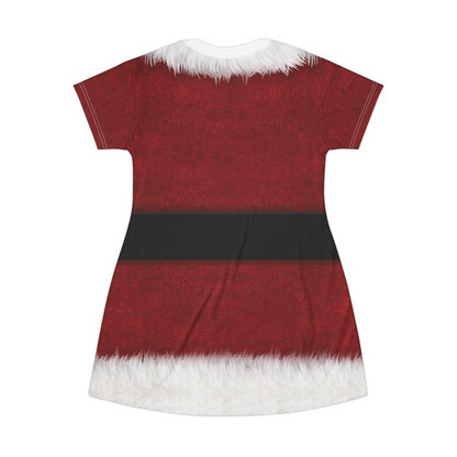 Christmas Short Sleeve Dress, Santa Claus Costume