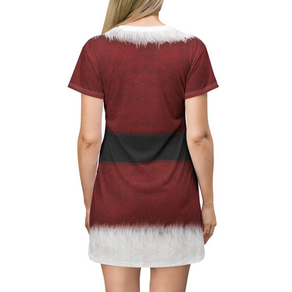 Christmas Short Sleeve Dress, Santa Claus Costume