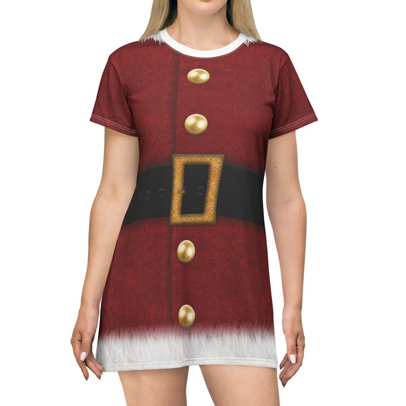 Christmas Short Sleeve Dress, Santa Claus Costume